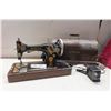 Image 1 : Antique Electric Singer Sewing Machine with Locking Case
