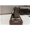 Image 7 : Antique Electric Singer Sewing Machine with Locking Case