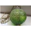 Image 3 : Vintage Hanging Glass Swag Lamp