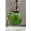 Image 6 : Vintage Hanging Glass Swag Lamp