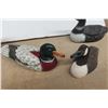 Image 6 : Ducks Carved, Ceramic, Salt Pepper Shakers, Bank and Tea Lite Candle Holder