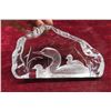 Image 4 : Heavy Crystal Engraved Duck Signed 5x8x2