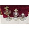 Image 3 : Oil Lamps Missing Chimneys or Burners + Extra Chimneys 