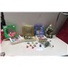 Image 1 : Vintage Christmas Treetop Decorations, Stained Glass Ornaments