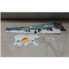 Image 1 : Hand Painted Saw and Novelty Plate 'Winter Road 2015'