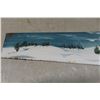 Image 4 : Hand Painted Saw and Novelty Plate 'Winter Road 2015'