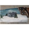 Image 6 : Hand Painted Saw and Novelty Plate 'Winter Road 2015'