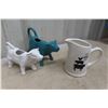 Image 2 : 8 Rooster Place Mats, Cow Creamers, Piggy Salt Pepper Shakers and Wall Decals