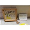 Image 2 : Lemon Décor: New Cookie Jar, Coffee Mug, Slogan Signs, Plastic Lemons and Dessert Bowl Set