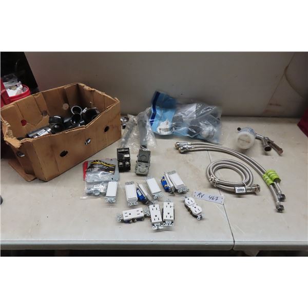 ABS Fittings, New Stainless Steel Braided Hose, Electrical Switches, Recepticles and Breaker