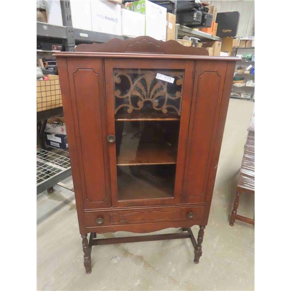Antique China Cabinet 60'' x 34'' x 15'' 