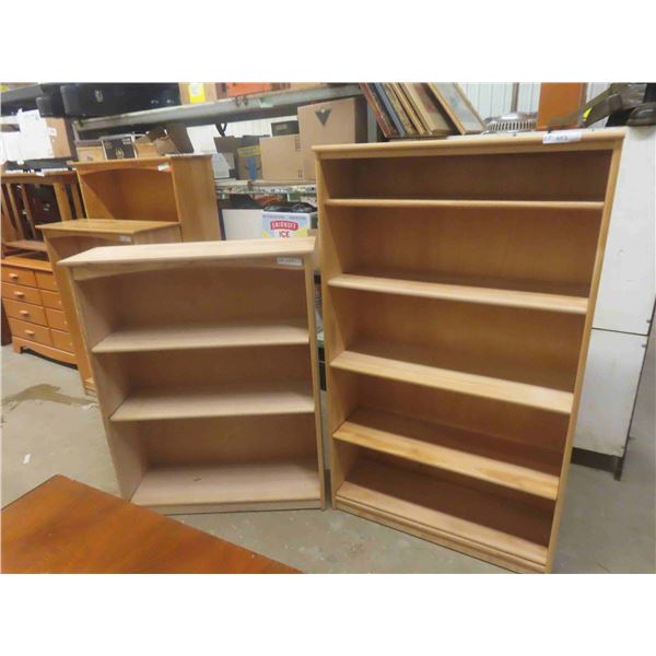 2 Open Shelves | 5 Shelf 61'' x 36'' x 12'' | 3 Shelf 47'' x 