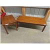 Image 1 : Coffee Table 16'' x 46'' x 19 1/2'' , End Table 19 1/2'' x 23