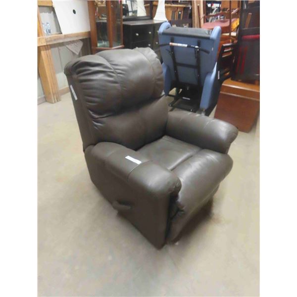 Leather/Leather Style Reclining Chair 