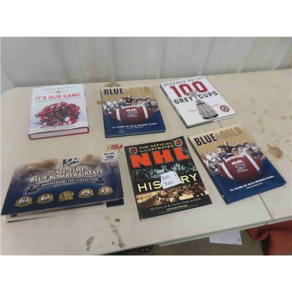 Sports Books: Hockey, Blue Bombers, CFL & Others 