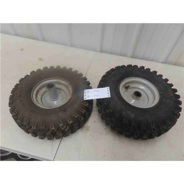 2 Tires 15x5.00-6 & Rims 