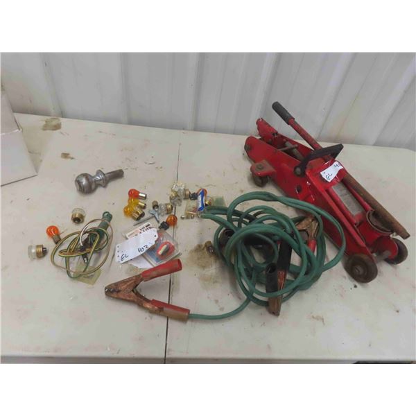 Floor Jack, Booster Cables, Auto Bulbs & More 