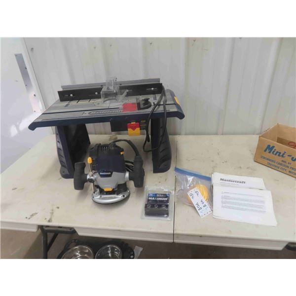 Mastercraft Plunge Router 10 Amp with Mastercraft Router 