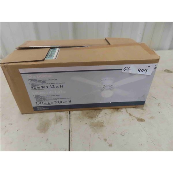 New Ceiling Light/Fan 42'' Wide x 12'' High 