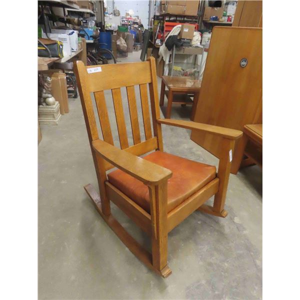 Oak Mission Rocking Chair 