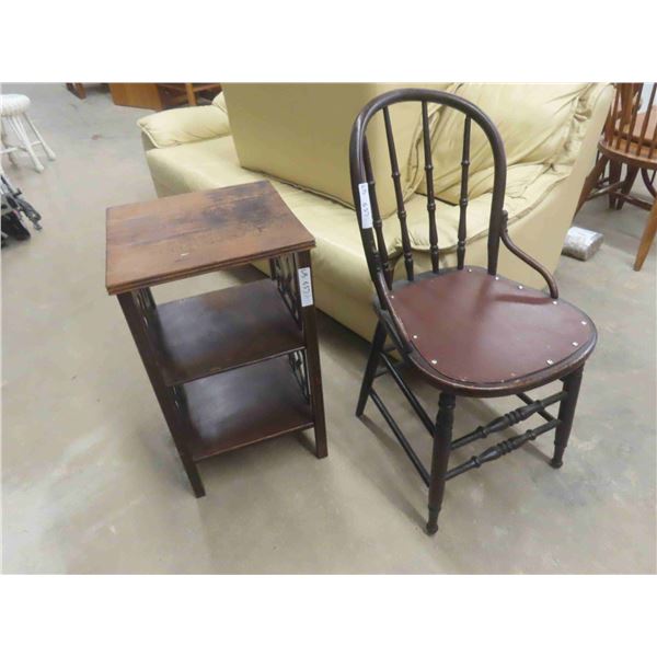 Stand 26'' x 15'' x 14'' & Hoop Back Chair 