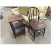 Image 1 : Stand 26'' x 15'' x 14'' & Hoop Back Chair 