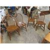 Image 1 : 4 Matching Wood Kitchen Chairs 