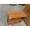 Image 3 : 2 Tier Teak Open Shelf 28'' x 12'' x 30'' 