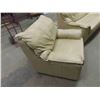 Image 6 : Leather/Leather Style Couch & Chair 
