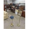 Image 1 : 2 Floor Lamps, Brass-Style. 