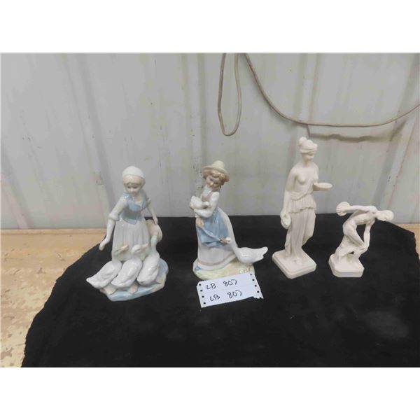 2 Tangro Figures, 2 Alabaster 