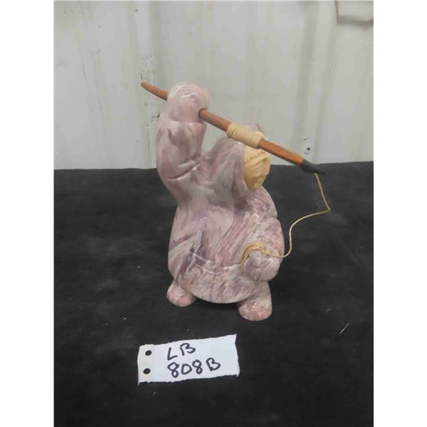 Soapstone Northern Nation Hunter (Signed) 5 1/2'' Tall 