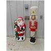 Image 1 : Santa Blow Mold 32'' Tall, Nut Cracker Blow Mold 40'' Tall 