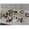 Image 1 : Sedimum Bowls, Vintage Tractor Headlights, Gauges 