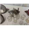 Image 5 : Sedimum Bowls, Vintage Tractor Headlights, Gauges 