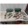 Image 1 : 2 Metal Tool Boxes with Pliers, Cutters & Fencing Tool 