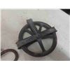 Image 6 : Wood Crate, Sargent 300lbs Hanging Scale, Pulleys, 