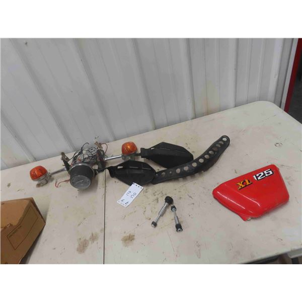Honda XL125 Parts : Odometer, Blinkers, Tail Pipe, Shield &