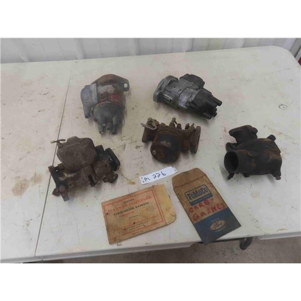 2 Magnetos , 3 Carburetors, 2 Carb Kits, All for Tractors. 