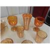 Image 2 : 2 Glass Trays, Carnival Berry Bowl, Vase & Glasses 