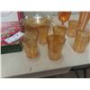 Image 4 : 2 Glass Trays, Carnival Berry Bowl, Vase & Glasses 