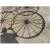 Image 2 : 4 Steel Wagon Wheels, 50''-54'' Diameters. 