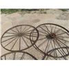 Image 4 : 4 Steel Wagon Wheels, 50''-54'' Diameters. 