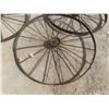 Image 2 : 4 Steel Wagon Wheels, 50''-54'' Diameters. 