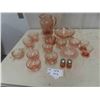 Image 1 : Pink Depression Glass, Pitcher, Salt & Pepper Shakers, 