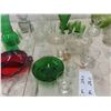Image 8 : Clear & Colored Glassware, Decanters, Trays, Bowls & 
