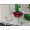 Image 9 : Clear & Colored Glassware, Decanters, Trays, Bowls & 