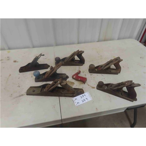 6 Hand Wood Planers 