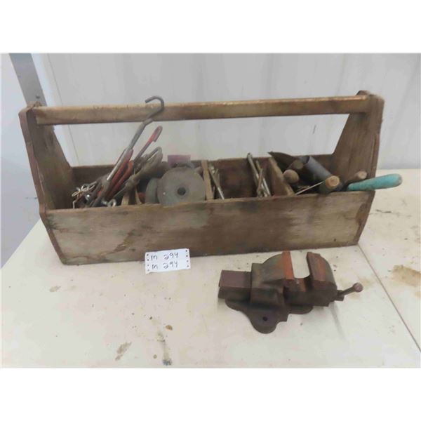 Wood Carpentry Tool Box with Grind Stones, U Bolts, 