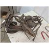 Image 7 : 2 Meat Hooks, 2 Victor Leg Traps, Wood Goose Decoy 